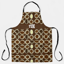 チョコレートジョイおもしろい図解入りの、写真付きのキャンディーアート エプロン
