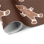 チョコレートジンジャーブレッドクッキー包装紙 ラッピングペーパー (ロールコーナー)