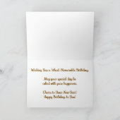 「チョコレートスキッドマーク」誕生日カード カード (内部)