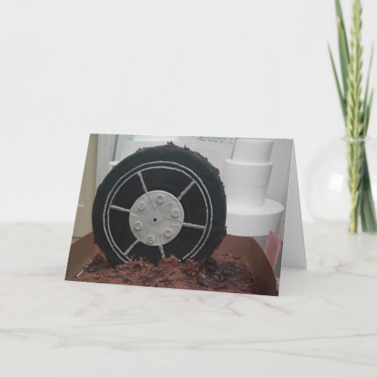 「チョコレートスキッドマーク」誕生日カード カード (正面)