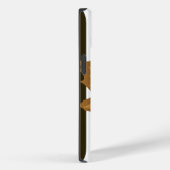 チョコレートストライプの秋の葉 Case-Mate iPhoneケース (裏面 / 右)