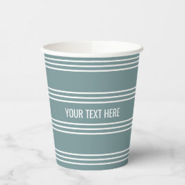 チョコレートストライプカスタム文字紙カップ 紙コップ