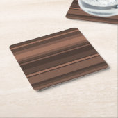 チョコレートストライプ類 スクエアペーパーコースター (アングル)