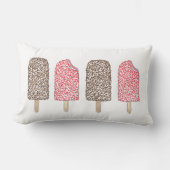 チョコレートストロベリーエクラアイスクリームポピクル ランバークッション (正面)