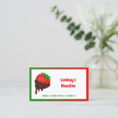 🍓チョコレートストロベリーカスタムQR 名刺 (スタンド正面)