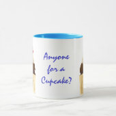 チョコレートストロベリーカップケーキリンガーマグ マグカップ (中央)