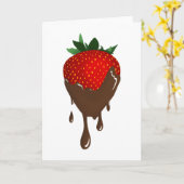 チョコレートストロベリーカード カード (黄色い花)