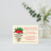 チョコレートストロベリーショコラティエのシェフフード 名刺 (スタンド正面)