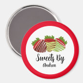 チョコレートストロベリースイーツ店 マグネット (正面/裏面)