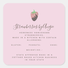チョコレートストロベリーピンク食品事業 スクエアシール
