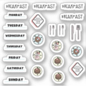 チョコレートストロベリーブレックファーストプランナーシール シール (正面)