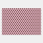 チョコレートストロベリーラブラッピング紙セット3 ラッピングペーパーシート (正面2)