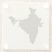 チョコレートスパイスモーズインド ガラスコースター (裏面)