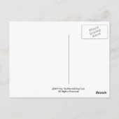 チョコレートスフレマルティーニレシピはがき ポストカード (裏面)