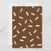 チョコレートスプリンクルズブランチベビーシャワー招待状 招待状 (裏面)