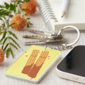 チョコレートスペインのを使ったロマンチックな砂糖のチュロス キーホルダー (正面右)