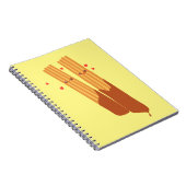 チョコレートスペインのを使ったロマンチックな砂糖のチュロス ノートブック (右側)