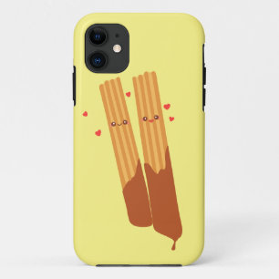 チョコレートスペインのを使ったロマンチックな砂糖のチュロス iPhone 11 ケース