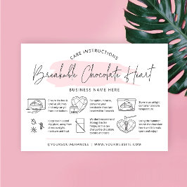 チョコレートスマッシュ気にハート命令ベーカリー 名刺