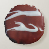 チョコレートスワールドーナツ枕 ラウンドクッション (正面)