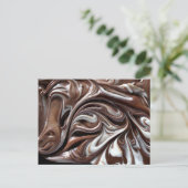 チョコレートスワールポストカード ポストカード (スタンド正面)