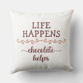 チョコレートセラピー、ライフはチョコ救済レトだ。 クッション (裏面)
