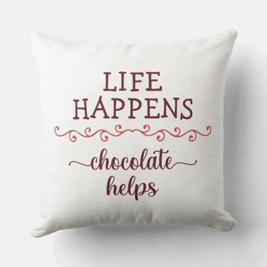 チョコレートセラピー、ライフはチョコ救済レトだ。 クッション (裏面)
