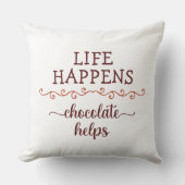 チョコレートセラピー、ライフはチョコ救済レトだ。 クッション (正面)