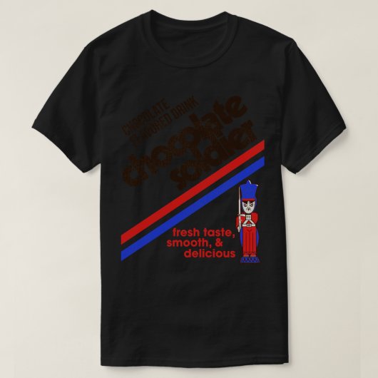 チョコレートソルジャー80s缶ラベル tシャツ (デザイン正面)