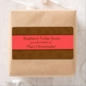 チョコレートソースまたはファッジソースラベル ラベル (インサイチュ)