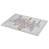 チョコレートタイポグラフィ カッティングボード (角)