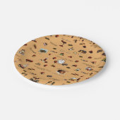 チョコレートタイムパターン ペーパープレート (アングル)