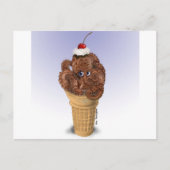 チョコレートタコのアイスクリーム ポストカード (正面)