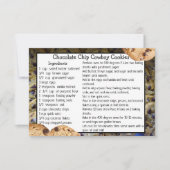 チョコレートチップカウボーイクッキーレシピカード サンキューカード (正面)