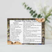 チョコレートチップカウボーイクッキーレシピカード サンキューカード (スタンド正面)
