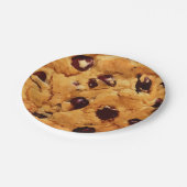 チョコレートチップクッキおもしろいー誕生パーティー ペーパープレート (アングル)