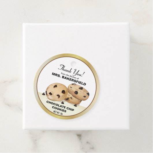 チョコレートチップクッキーありがとうベーキングプレゼント フェイバータグ (インサイチュ)