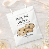 チョコレートチップクッキーありがとうベーキングプレゼント フェイバーバッグ (クリップ留めされた状態)