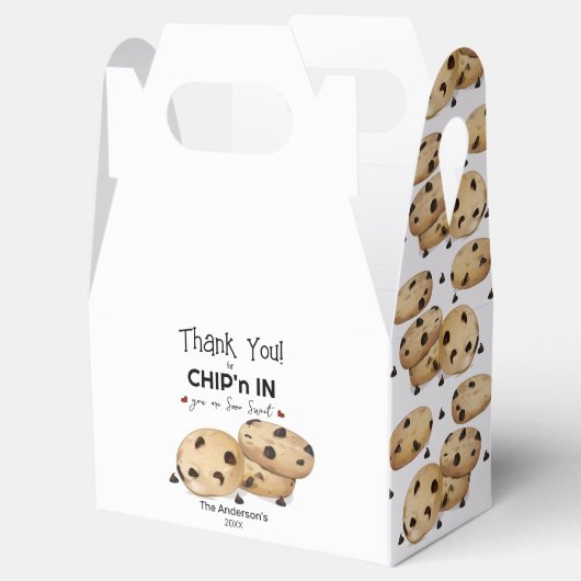 チョコレートチップクッキーありがとうベーキングプレゼント フェイバーボックス (オープン)