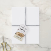 チョコレートチップクッキーありがとうベーキング ギフトタグ (より糸付き)