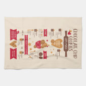 チョコレートチップクッキーのレシピ キッチンタオル (横)