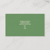 チョコレートチップクッキーの名刺{Green} 名刺 (裏面)