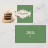 チョコレートチップクッキーの名刺{Green} 名刺 (正面/裏面)