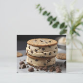 チョコレートチップクッキーアイスクリームサンド ポストカード (スタンド正面)