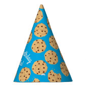 チョコレートチップクッキーキッズ1st誕生日パーティーブルー パーティーハット (右)