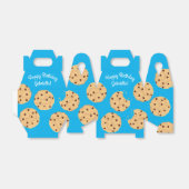 チョコレートチップクッキーキッズ1st誕生日パーティーブルー フェイバーボックス (折り畳みなし)