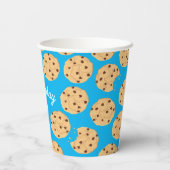 チョコレートチップクッキーキッズ1st誕生日パーティー 紙コップ (裏面)