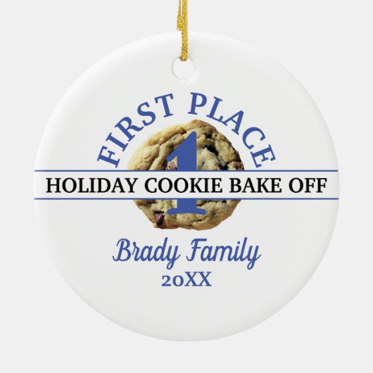 チョコレートチップクッキーコンテスト優勝 セラミックオーナメント (裏面)