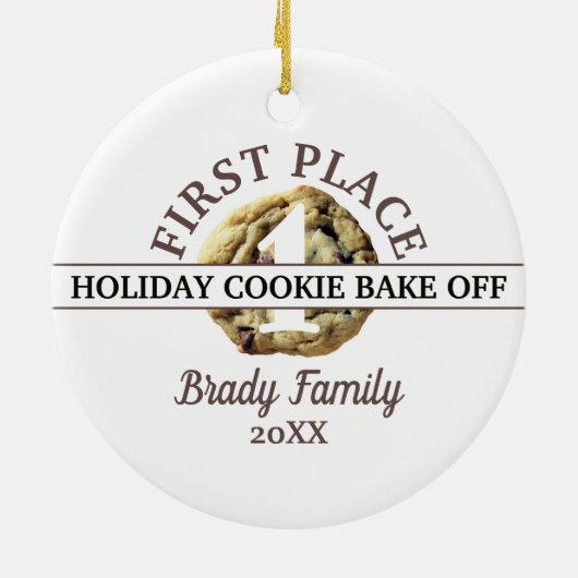 チョコレートチップクッキーコンテスト優勝C セラミックオーナメント (裏面)