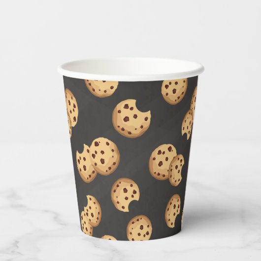 チョコレートチップクッキーシャルボード誕生日紙C 紙コップ (裏面)